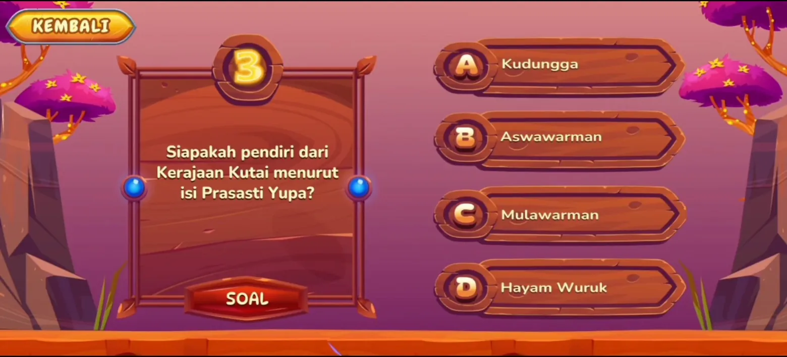 Kuis pilihan ganda tentang Kerajaan Kutai