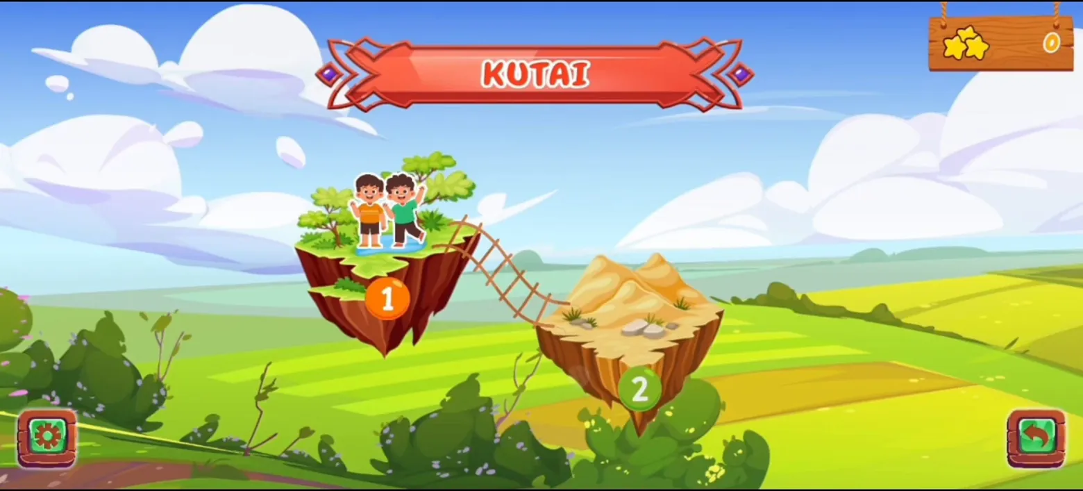 Cuplikan level Kerajaan Kutai dari aplikasi Jejak Kerajaan Nusantara 2025